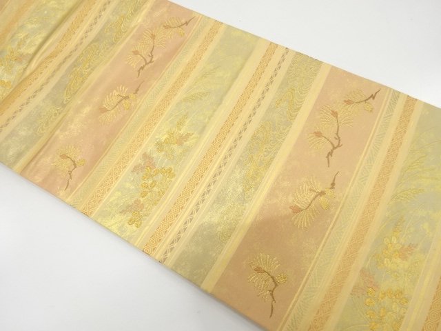 JAPANESE KIMONO / HIKIFOIL / WAKAMATSU / RUNNING WATER / AUTUMN GRASS 